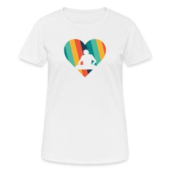 DJ Rave Djing - T-shirt respirant Femme - blanc - Devant - AI Model Female 172 dark (172cm)