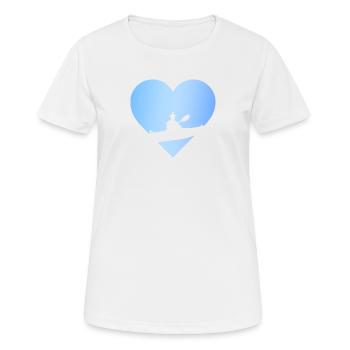 Kayak Rafting en eau vive - T-shirt respirant Femme - blanc - Devant - AI Model Female 172 dark (172cm)