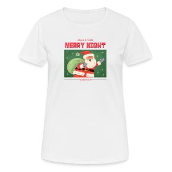 Santa merry christmas happy holidays christmas - Frauen T-Shirt atmungsaktiv - Weiß - Vorne - AI Model Female 172 dark (172cm)
