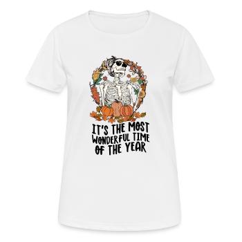 Herbst It's The Most Wonderful Time of The Year - Frauen T-Shirt atmungsaktiv - Weiß - Vorne - AI Model Female 172 dark (172cm)