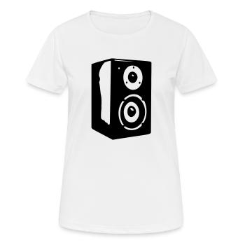 haut-parleurs vecteur - T-shirt respirant Femme - blanc - Devant - AI Model Female 172 dark (172cm)
