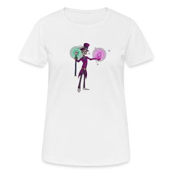 vaudou - T-shirt respirant Femme - blanc - Devant - AI Model Female 172 dark (172cm)