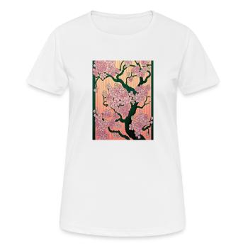 Asiatique - T-shirt respirant Femme - blanc - Devant - AI Model Female 172 dark (172cm)