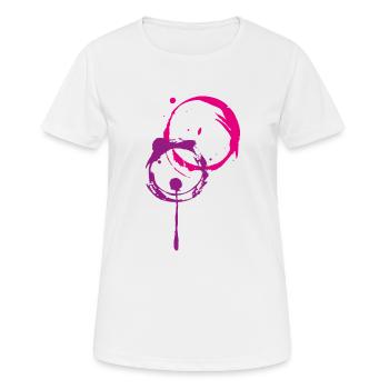 Kreise - Frauen T-Shirt atmungsaktiv - Weiß - Vorne - AI Model Female 172 dark (172cm)
