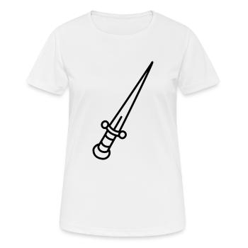 Knife - Women's Breathable T-Shirt - white - Front - AI Model Female 172 dark (172cm)
