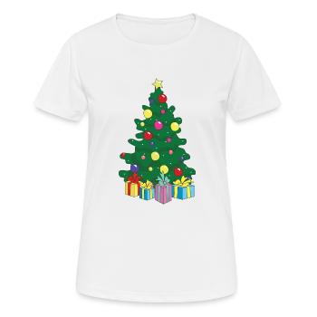 Christmas tree Christmas tree Christmas tree Christmas - Women's Breathable T-Shirt - white - Front - AI Model Female 172 dark (172cm)