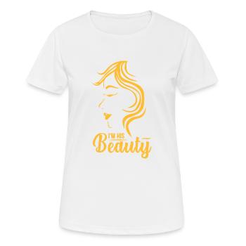Her Beauty - Women's Breathable T-Shirt - white - Front - AI Model Female 172 dark (172cm)
