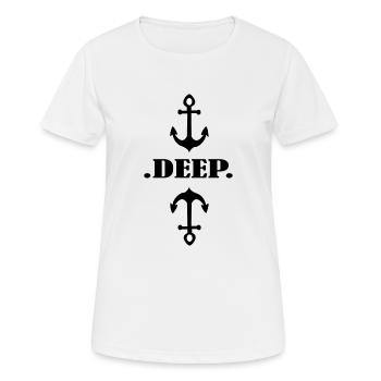 Anchor - Women's Breathable T-Shirt - white - Front - AI Model Female 172 dark (172cm)