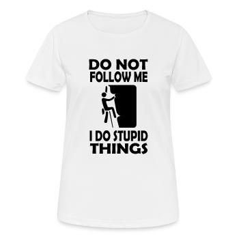 escalade - T-shirt respirant Femme - blanc - Devant - AI Model Female 172 dark (172cm)
