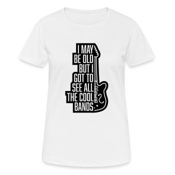 Je suis peut-être vieux - T-shirt respirant Femme - blanc - Devant - AI Model Female 172 dark (172cm)