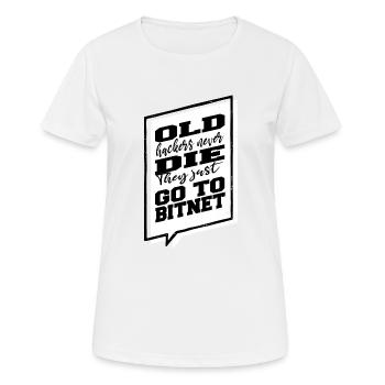 glitch blagues internet crypter hacker humour amusant - T-shirt respirant Femme - blanc - Devant - AI Model Female 172 dark (172cm)