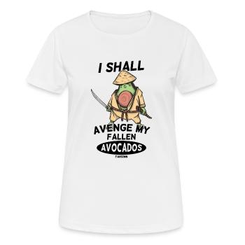 Guerrier de l’avocat - T-shirt respirant Femme - blanc - Devant - AI Model Female 172 dark (172cm)