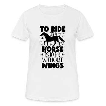 To fly without wings - Women's Breathable T-Shirt - white - Front - AI Model Female 172 dark (172cm)