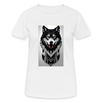 Wolf - Women's Breathable T-Shirt - white - Front - AI Model Female 172 dark (172cm)