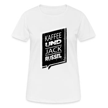 koffein tier ich liebe kaffee montag - Frauen T-Shirt atmungsaktiv - Weiß - Vorne - AI Model Female 172 dark (172cm)