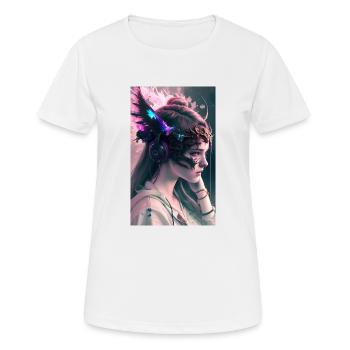 ARTWORK Dragon Girl Mel - T-shirt respirant Femme - blanc - Devant - AI Model Female 172 dark (172cm)