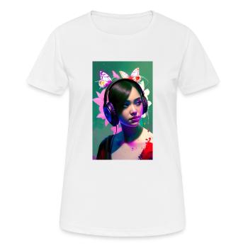 ARTWORK Casque Fille Lea - T-shirt respirant Femme - blanc - Devant - AI Model Female 172 dark (172cm)