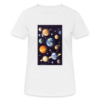 Espace 01 - T-shirt respirant Femme - blanc - Devant - AI Model Female 172 dark (172cm)