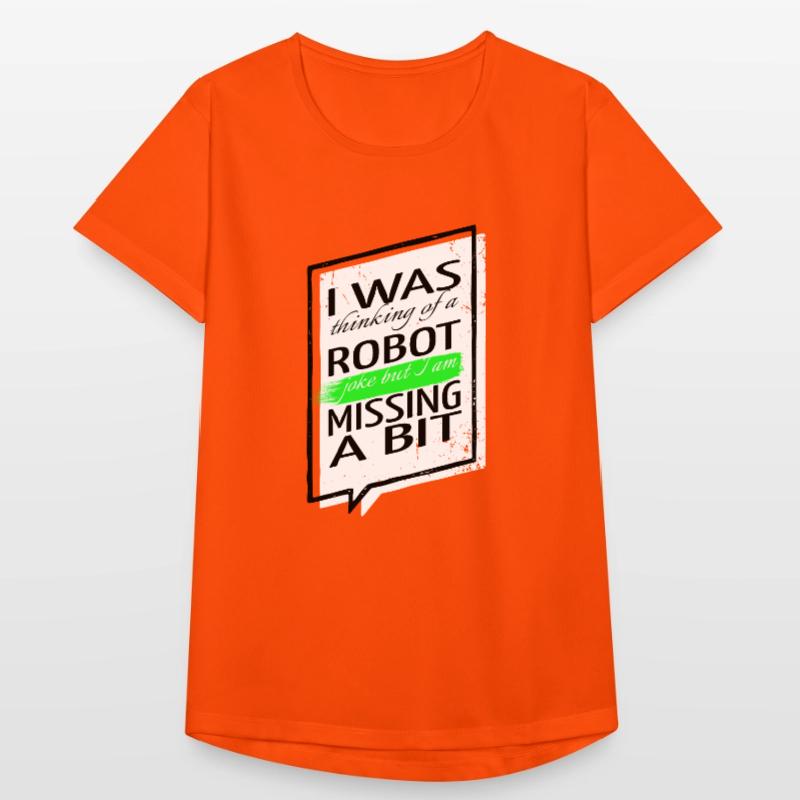 Blagues Robot Engineering Robotique Sci Fi Computer T-shirt respirant Femme