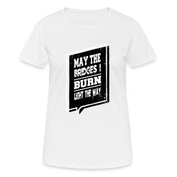 bannit nos blagues Heureux droit à l’avortement 8 mars - T-shirt respirant Femme - blanc - Devant - AI Model Female 172 dark (172cm)