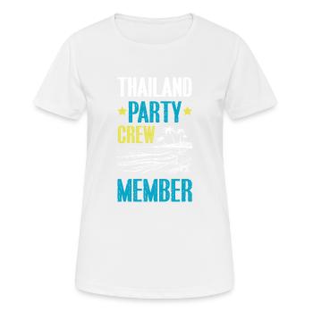 Thailand Party Crew - Frauen T-Shirt atmungsaktiv - Weiß - Vorne - AI Model Female 172 dark (172cm)