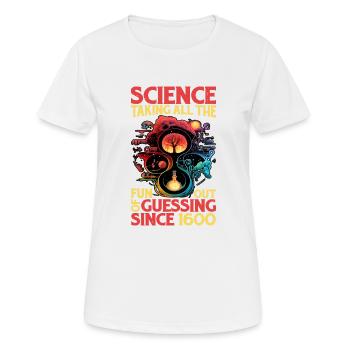 Science, enlever tout le plaisir de deviner 13 - T-shirt respirant Femme - blanc - Devant - AI Model Female 172 dark (172cm)