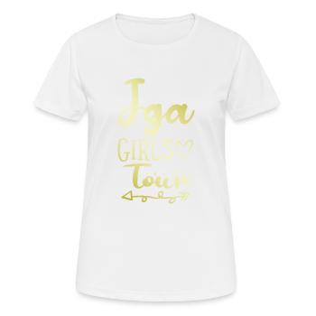Jga Junggesellinnen Girls Tour - Frauen T-Shirt atmungsaktiv - Weiß - Vorne - AI Model Female 172 dark (172cm)