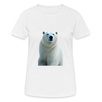Majesté polaire - T-shirt respirant Femme - blanc - Devant - AI Model Female 172 dark (172cm)