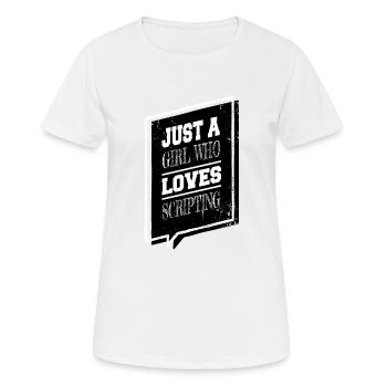 fathersday birthday father college student pc - Frauen T-Shirt atmungsaktiv - Weiß - Vorne - AI Model Female 172 dark (172cm)