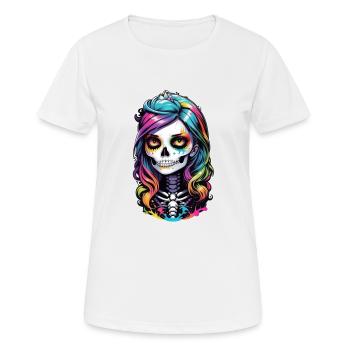 Halloween - Rock & Regenbogen - Frauen T-Shirt atmungsaktiv - Weiß - Vorne - AI Model Female 172 dark (172cm)