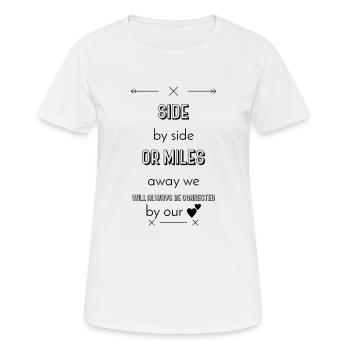 beste freunde - Frauen T-Shirt atmungsaktiv - Weiß - Vorne - AI Model Female 172 dark (172cm)