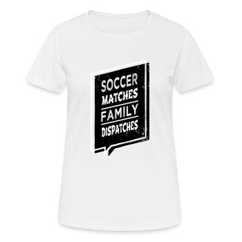 soccer strategy soccer teams gift - Frauen T-Shirt atmungsaktiv - Weiß - Vorne - AI Model Female 172 dark (172cm)
