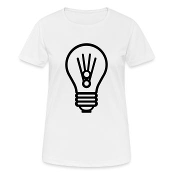 ampoule - T-shirt respirant Femme - blanc - Devant - AI Model Female 172 dark (172cm)