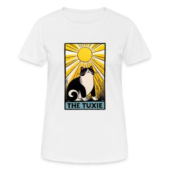 Tarot Black and White Kitty Cat - Women's Breathable T-Shirt - white - Front - AI Model Female 172 dark (172cm)