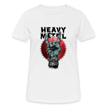 Verkettetes Metall - Frauen T-Shirt atmungsaktiv - Weiß - Vorne - AI Model Female 172 dark (172cm)