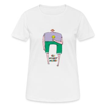 the Gourmet summer - T-shirt respirant Femme - blanc - Devant - AI Model Female 172 dark (172cm)