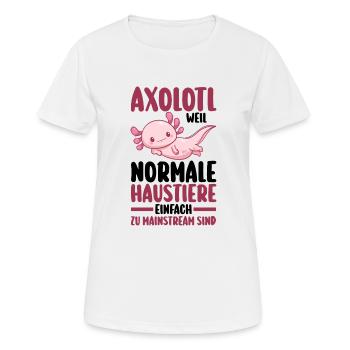 Axolotl - Women's Breathable T-Shirt - white - Front - AI Model Female 172 dark (172cm)
