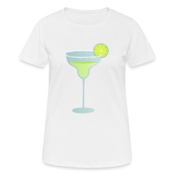 Margarita - Frauen T-Shirt atmungsaktiv - Weiß - Vorne - AI Model Female 172 dark (172cm)