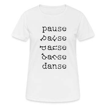DANCE BREAK - Women's Breathable T-Shirt - white - Front - AI Model Female 172 dark (172cm)