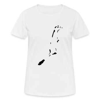 Hermine - T-shirt respirant Femme - blanc - Devant - AI Model Female 172 dark (172cm)