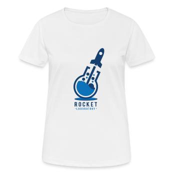 Rocket Labor - Frauen T-Shirt atmungsaktiv - Weiß - Vorne - AI Model Female 172 dark (172cm)