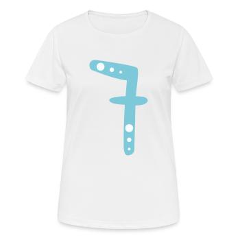 Number 7 - Women's Breathable T-Shirt - white - Front - AI Model Female 172 dark (172cm)