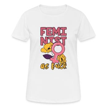 Feminism Feminist Women's Rights - Women's Breathable T-Shirt - white - Front - AI Model Female 172 dark (172cm)