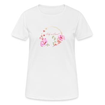 baby on board - Frauen T-Shirt atmungsaktiv - Weiß - Vorne - AI Model Female 172 dark (172cm)