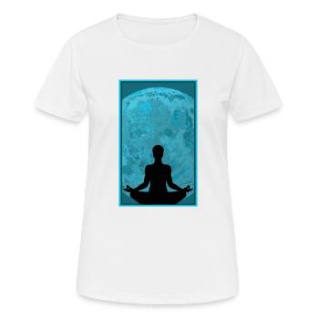 Yoga Meditation Entspannung meditieren ZEN - Women's Breathable T-Shirt - white - Front - AI Model Female 172 dark (172cm)