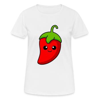 Chilli Comic - Women's Breathable T-Shirt - white - Front - AI Model Female 172 dark (172cm)