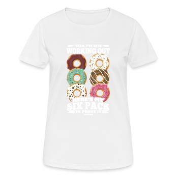 Donut - Frauen T-Shirt atmungsaktiv - Weiß - Vorne - AI Model Female 172 dark (172cm)