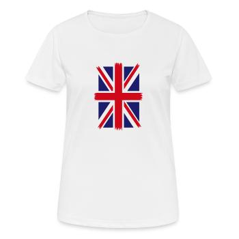 Britische Flagge Großbritannien Flagge Union Jack United - Frauen T-Shirt atmungsaktiv - Weiß - Vorne - AI Model Female 172 dark (172cm)