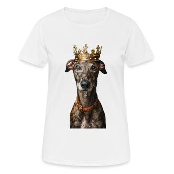 Lévrier - T-shirt respirant Femme - blanc - Devant - AI Model Female 172 dark (172cm)