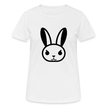 Kaninchen - Frauen T-Shirt atmungsaktiv - Weiß - Vorne - AI Model Female 172 dark (172cm)